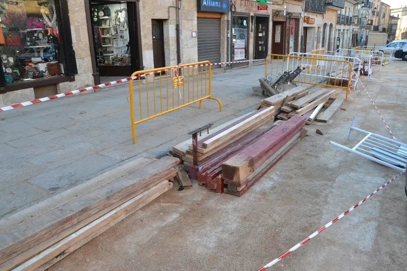 Foto 3 - El d&iacute;a de Cenizos hace que la Plaza Mayor conserve hasta el lunes parte de su disfraz carnavalero