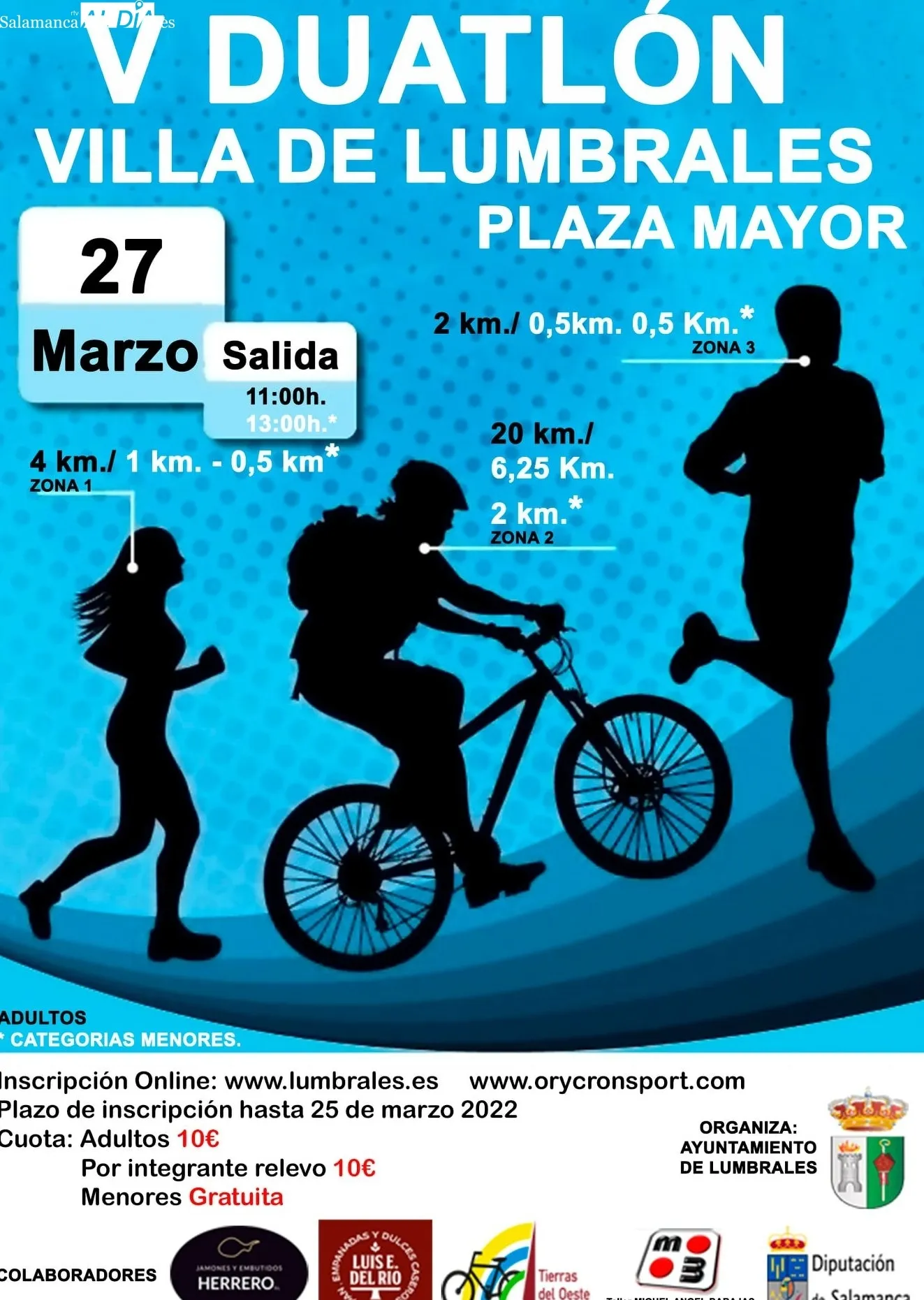 Mapa del recorrido en bicicleta de la prueba de adultos