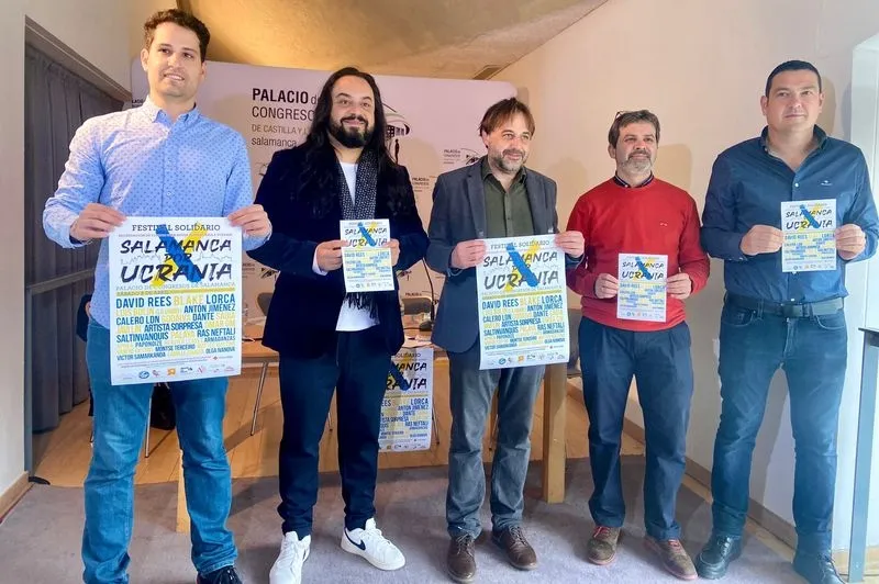 Presentación del festival benéfico a favor de los damnificados por la guerra de Ucrania