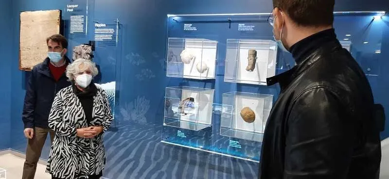 Presentación del robot guía de trilobite en el Museo de los Mares Antiguos de Monsagro
