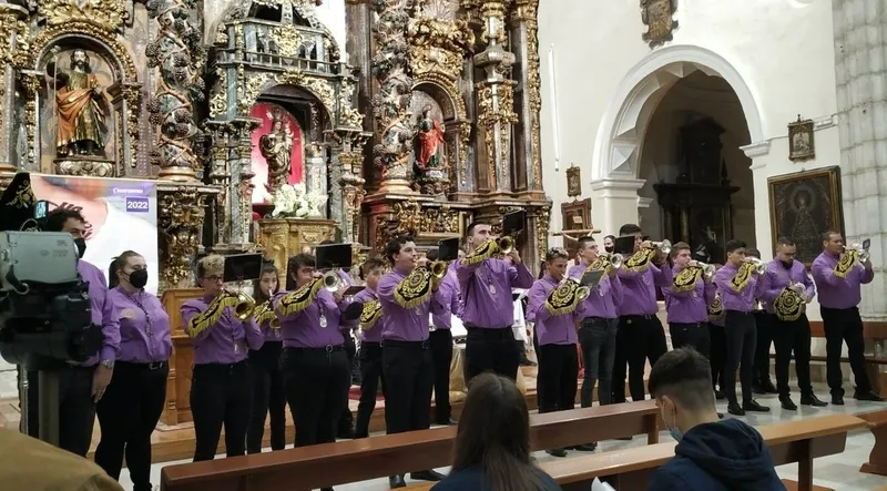 Foto 5 - La Banda de la Cofrad&iacute;a del Nazareno act&uacute;a por 1&ordf; vez fuera de Mir&oacute;briga desde que estall&oacute; la pandemia