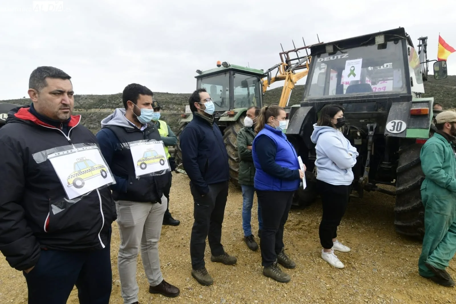 Protesta de agricultores y ganaderos en Siega Verde | Fotos: Adrián Martín
