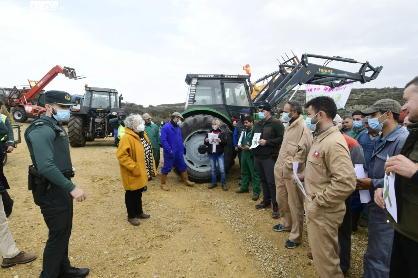 Protesta de agricultores y ganaderos en Siega Verde | Fotos: Adrián Martín
