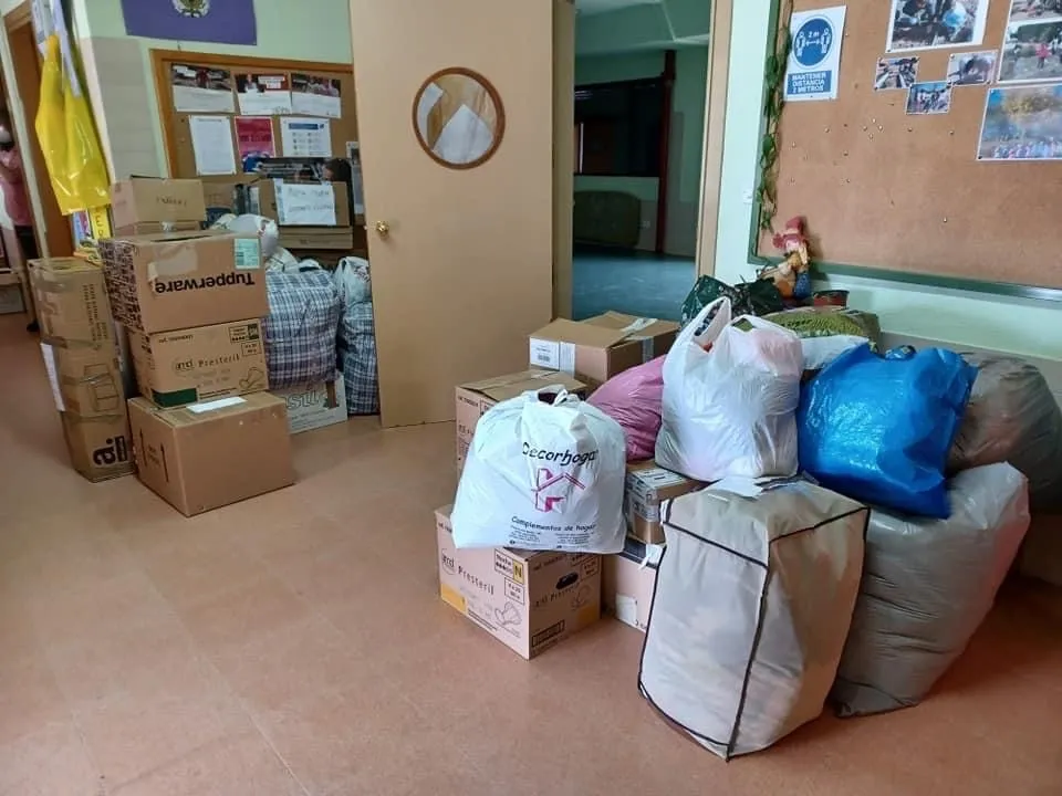 Los vecinos de Villoria se vuelcan en la gran campaña de donaciones para Ucrania 