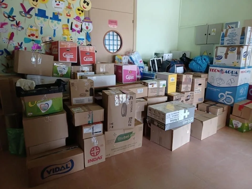 Los vecinos de Villoria se vuelcan en la gran campaña de donaciones para Ucrania 