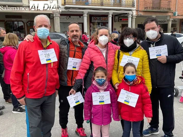 Cientos de personas han participado en la marcha solidaria con el pueblo ucraniano en Peñaranda