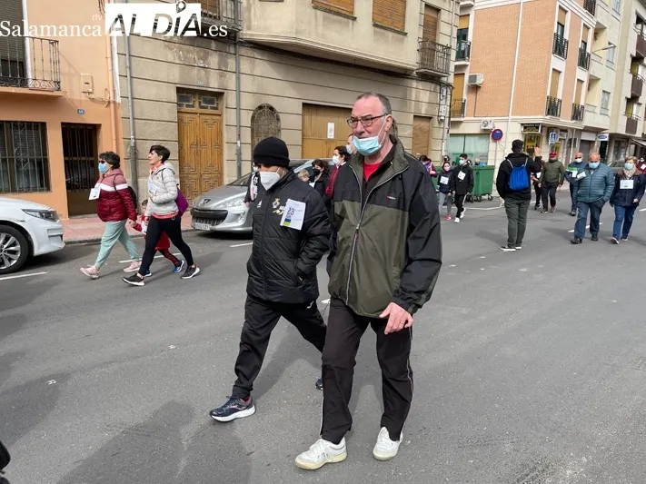 Cientos de personas han participado en la marcha solidaria con el pueblo ucraniano en Peñaranda
