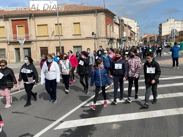 Cientos de personas han participado en la marcha solidaria con el pueblo ucraniano en Peñaranda
