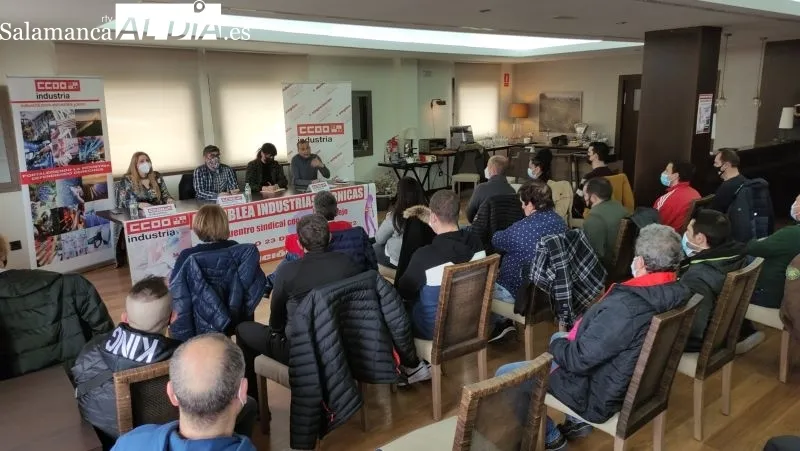 Asamblea de CCOO en Guijuelo en el Hotel Entredos - Kiko Robles