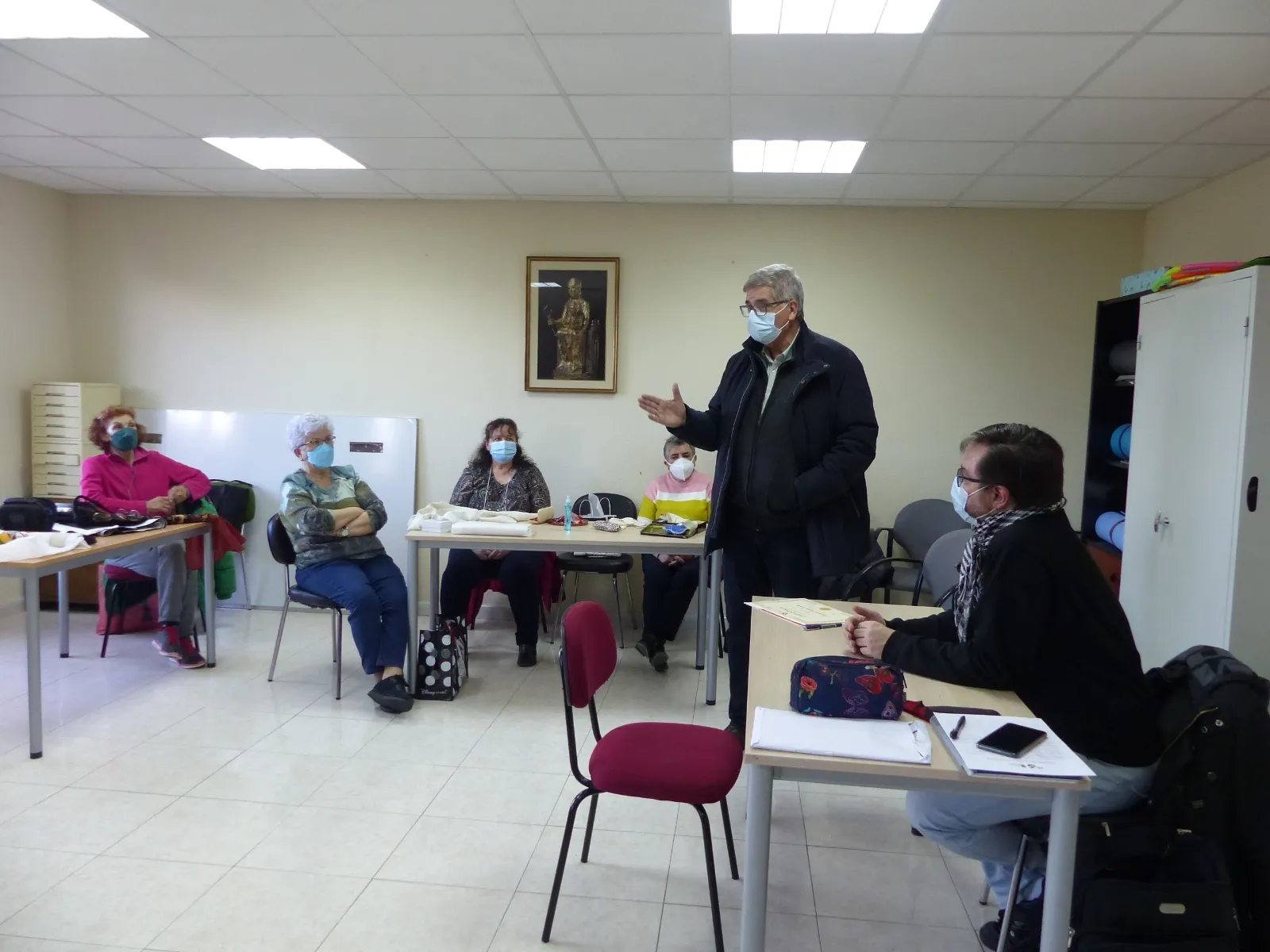 Las integrantes del curso de Bordado Popular de Villoria han recibido diplomas acreditativos 