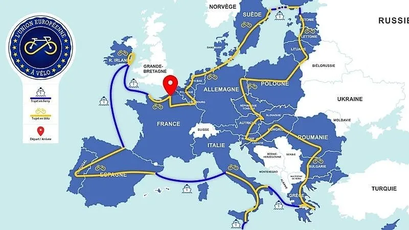 Vuelta a Europa en Bicicleta | Foto: Jean Boujonnier