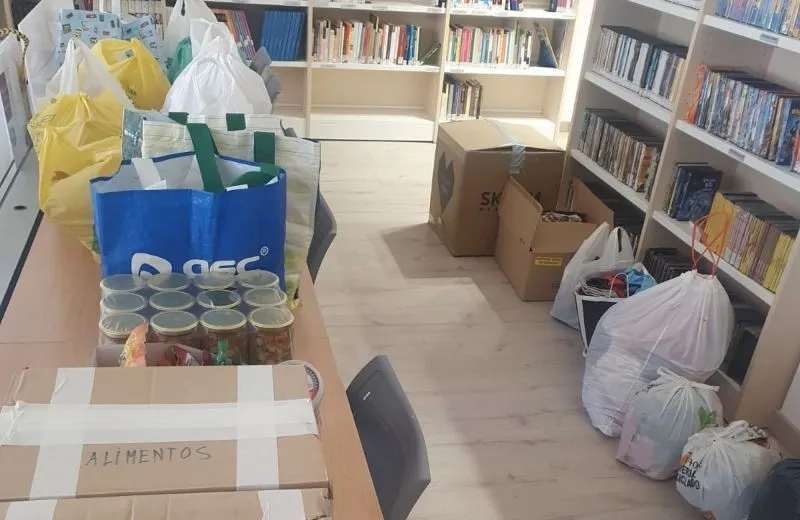 Material de ayuda para Ucrania recogido en Doñinos - Ayto. de Doñinos
