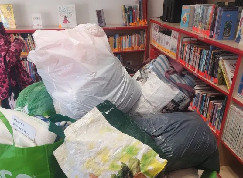 Material de ayuda para Ucrania recogido en Doñinos - Ayto. de Doñinos