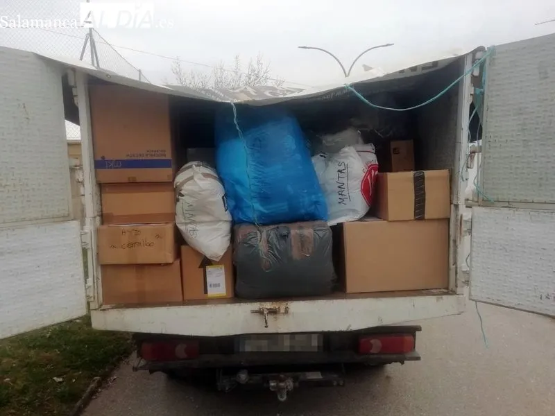 Primer camión de ayuda al pueblo ucraniano procedente de municipios del Abadengo