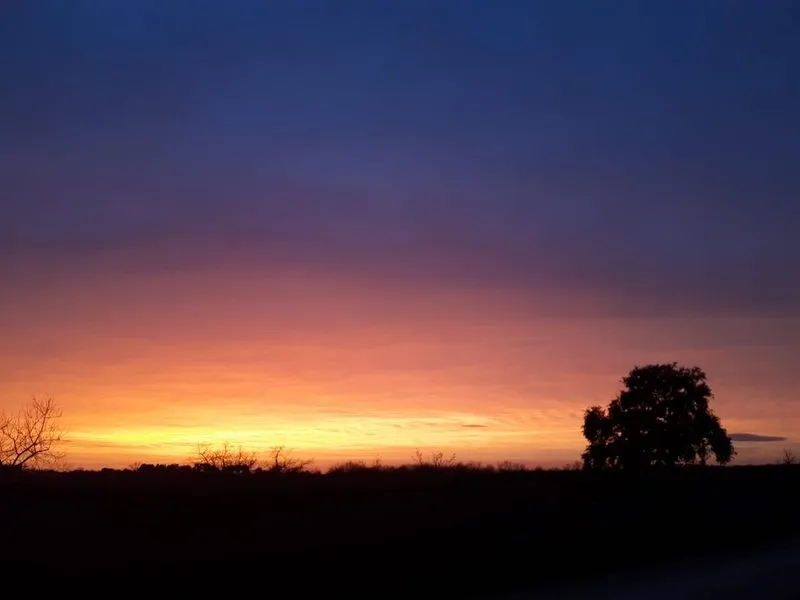 Atardecer en Lumbvrales tras la calima / FOTOS: MARÍA ÁNGELES PÉREZ