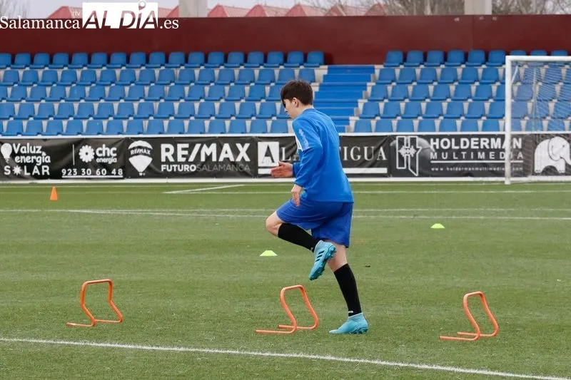 Roman, durante un entrenamiento en el Reina Sofía / Fotos: David Sañudo