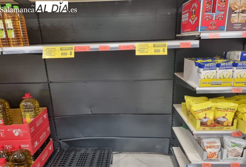 El aceite de girasol se agota en supermercados salmantinos