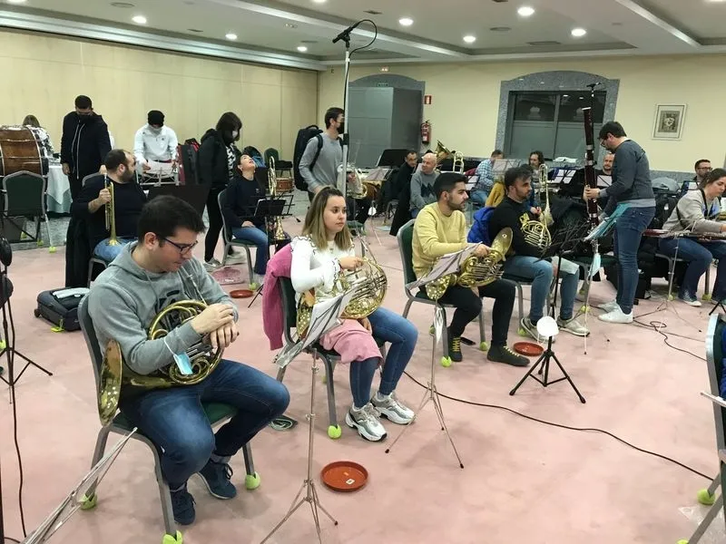 Foto 4 - La Banda de M&uacute;sica culmina la grabaci&oacute;n de su nuevo disco