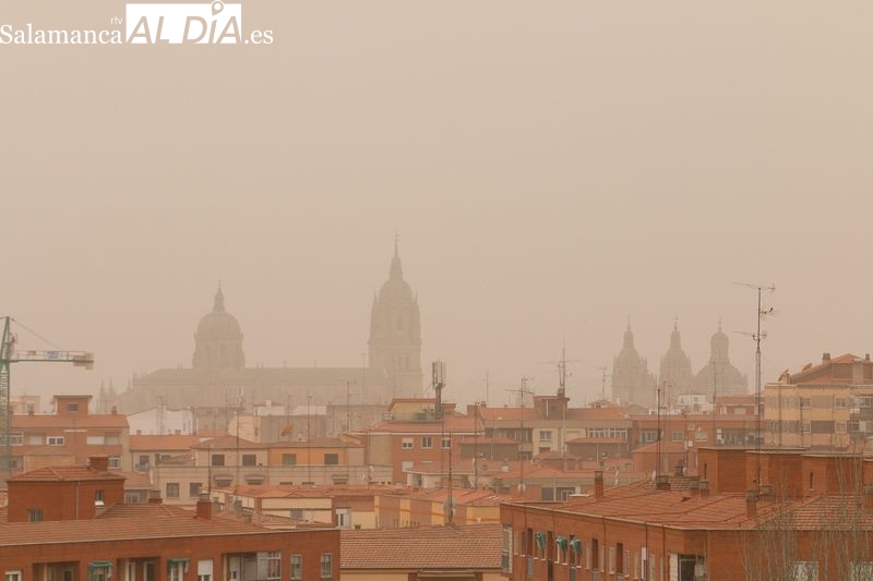 Efectos de la calima en Salamanca. Foto de David Sañudo
