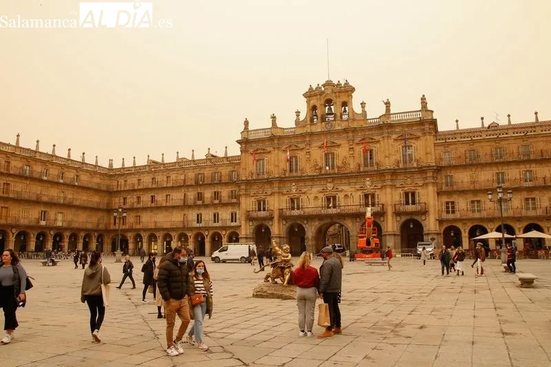 Efectos de la calima en Salamanca. Foto de David Sañudo
