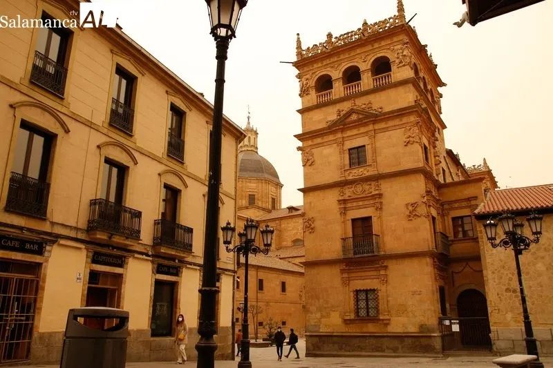 Efectos de la calima en Salamanca. Foto de David Sañudo