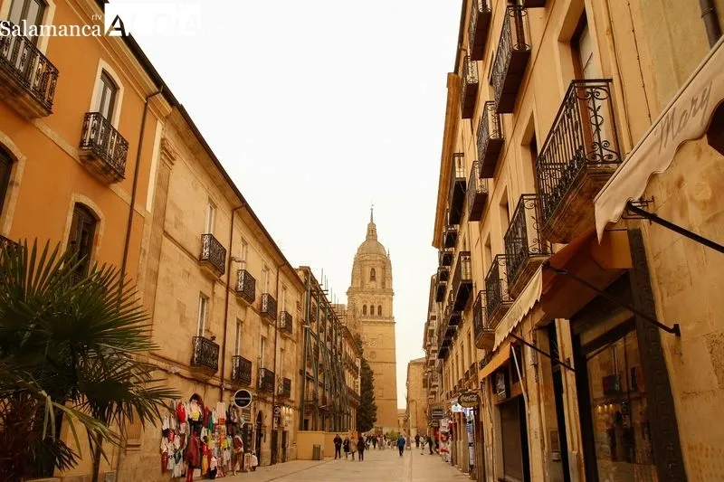 Efectos de la calima en Salamanca. Foto de David Sañudo