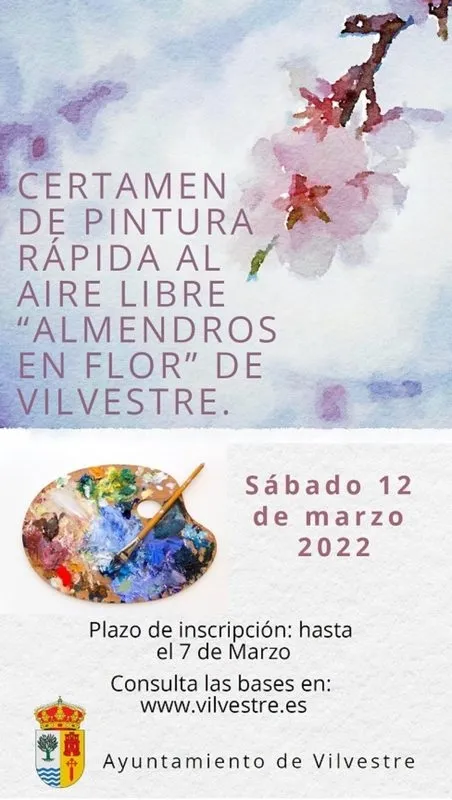 Cartel del I Certamen de Pintura Rápida