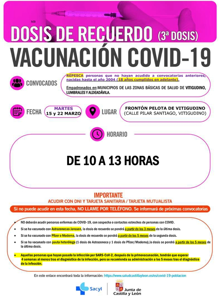 Foto 3 - Repesca de vacunación en Vitigudino para menores entre 5 y 11 años