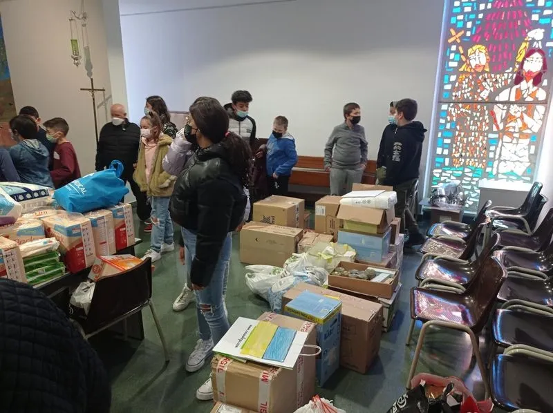 Alumnos de sexto de Primaria del colegio Gran Capitán, que han participado en esta iniciativa solidaria