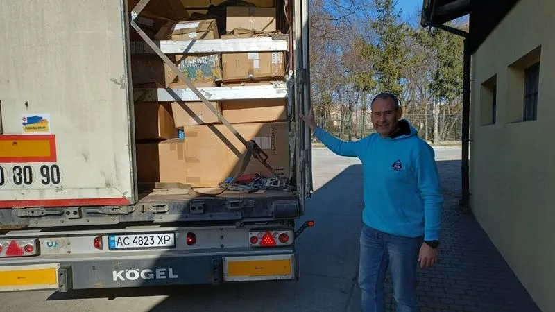 El salmantino Alberto López ha pasado unos días en Medyka, al sur de Polonia, uno de los puntos fronterizos con Ucrania más concurridos