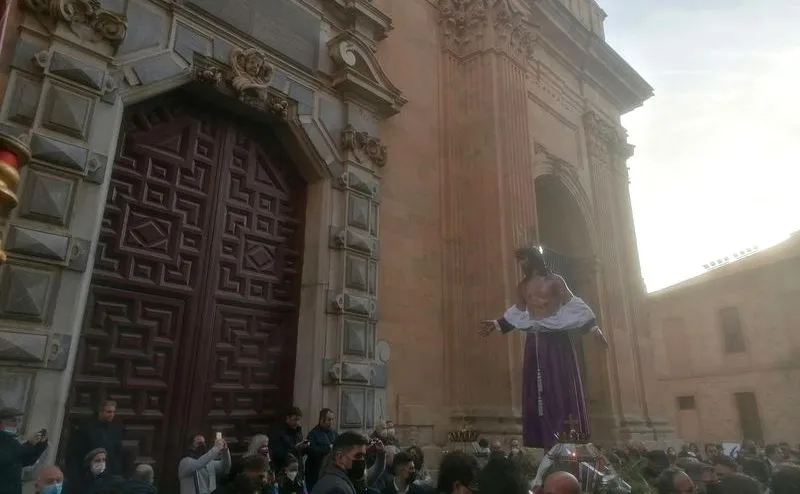 Vía crucis de Jesús Despojado por el décimo aniversario de la bendición de la imagen del Cristo. Foto @HDespojado