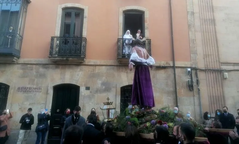 Vía crucis de Jesús Despojado por el décimo aniversario de la bendición de la imagen del Cristo. Foto @HDespojado