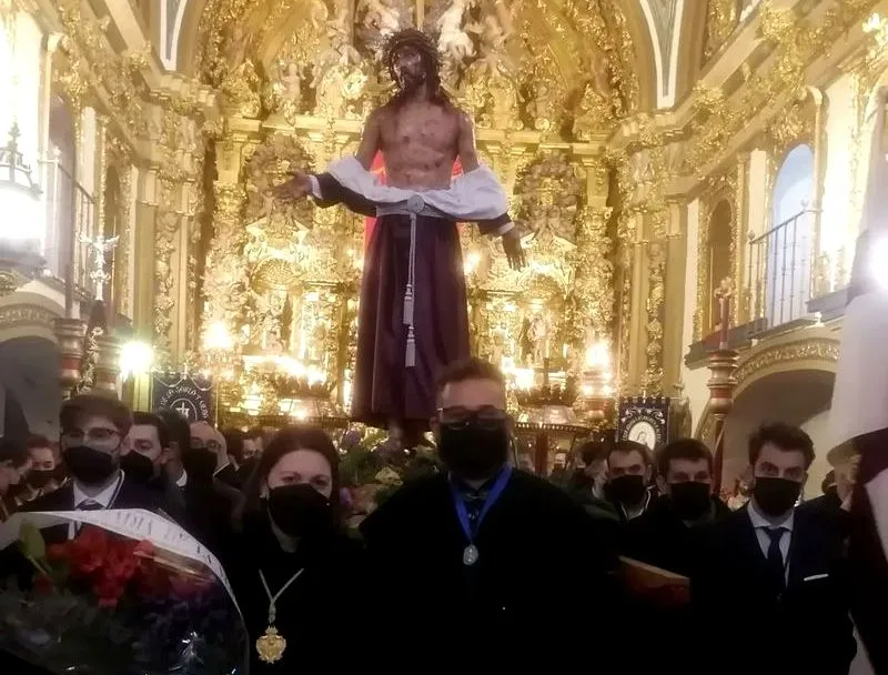 Vía crucis de Jesús Despojado por el décimo aniversario de la bendición de la imagen del Cristo. Foto @HDespojado