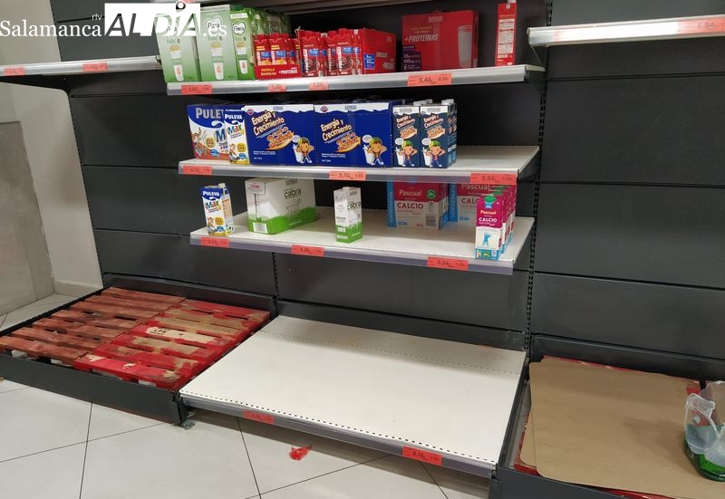 Los problemas de abastecimiento llegan a supermercados de Salamanca