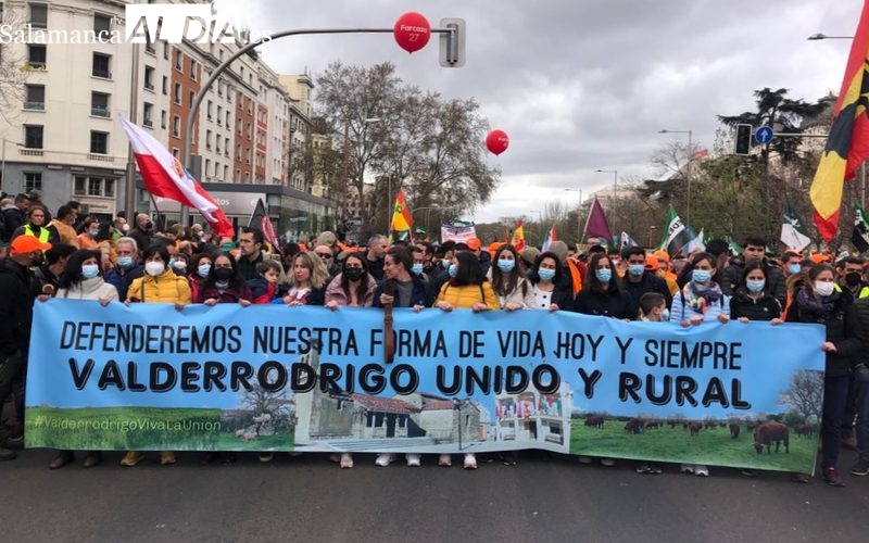 Las Arribes está miuy presente en la manifestación en Madrid en defensa del medio rural 