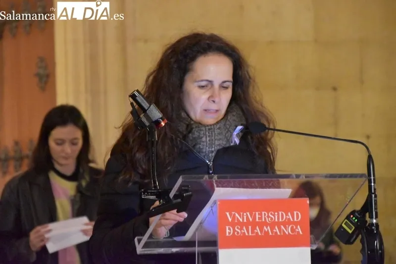 La Fachada Rica de la USAL, iluminada por el Día Internacional de la Mujer. Fotos: Vanesa Martins