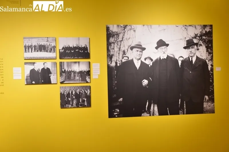 Inauguración de la exposición 'Francisco Largo Caballero y el protagonismo de la clase trabajadora', este jueves en Salamanca. Fotos: Vanesa Martins