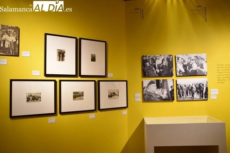 Inauguración de la exposición 'Francisco Largo Caballero y el protagonismo de la clase trabajadora', este jueves en Salamanca. Fotos: Vanesa Martins