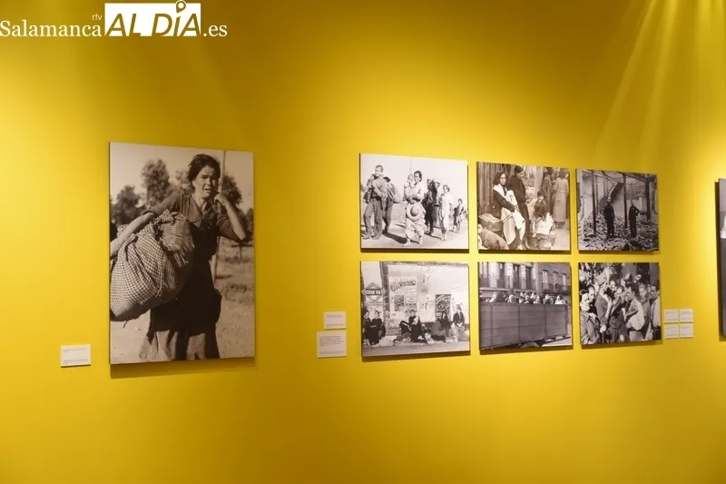 Inauguración de la exposición 'Francisco Largo Caballero y el protagonismo de la clase trabajadora', este jueves en Salamanca. Fotos: Vanesa Martins