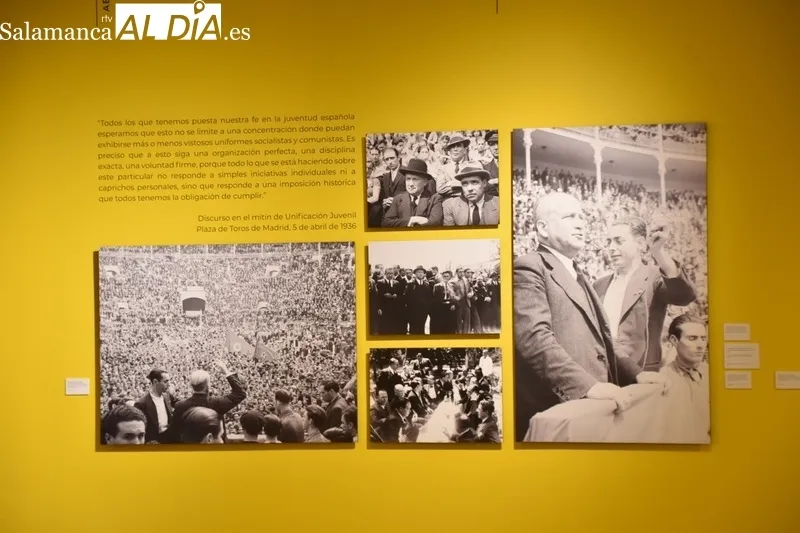 Inauguración de la exposición 'Francisco Largo Caballero y el protagonismo de la clase trabajadora', este jueves en Salamanca. Fotos: Vanesa Martins