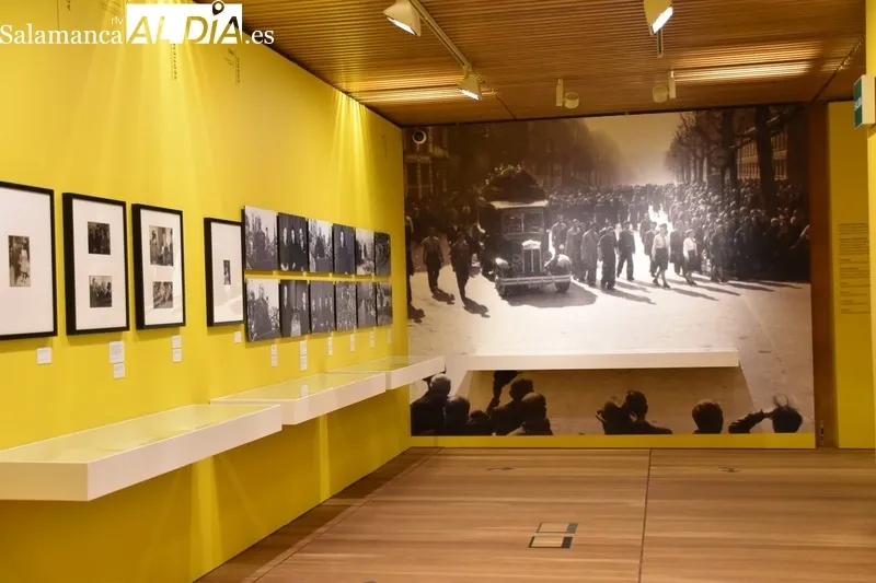 Inauguración de la exposición 'Francisco Largo Caballero y el protagonismo de la clase trabajadora', este jueves en Salamanca. Fotos: Vanesa Martins