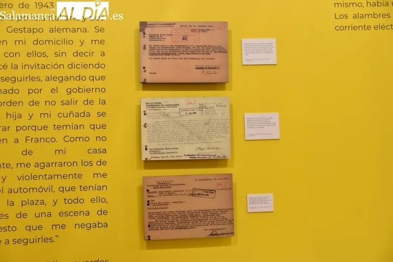 Inauguración de la exposición 'Francisco Largo Caballero y el protagonismo de la clase trabajadora', este jueves en Salamanca. Fotos: Vanesa Martins