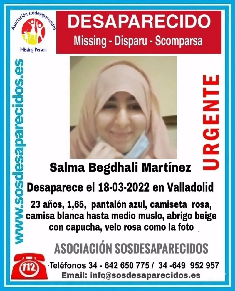 Foto 2 - Buscan a Salma Begdhali, joven desaparecida en Valladolid