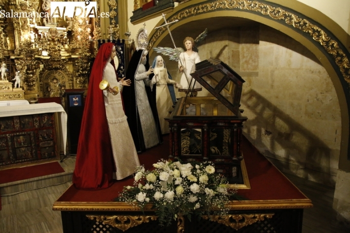 La Vera Cruz bendice la talla del Ángel anunciador que procesionará por primera vez el Domingo de Resurrección 