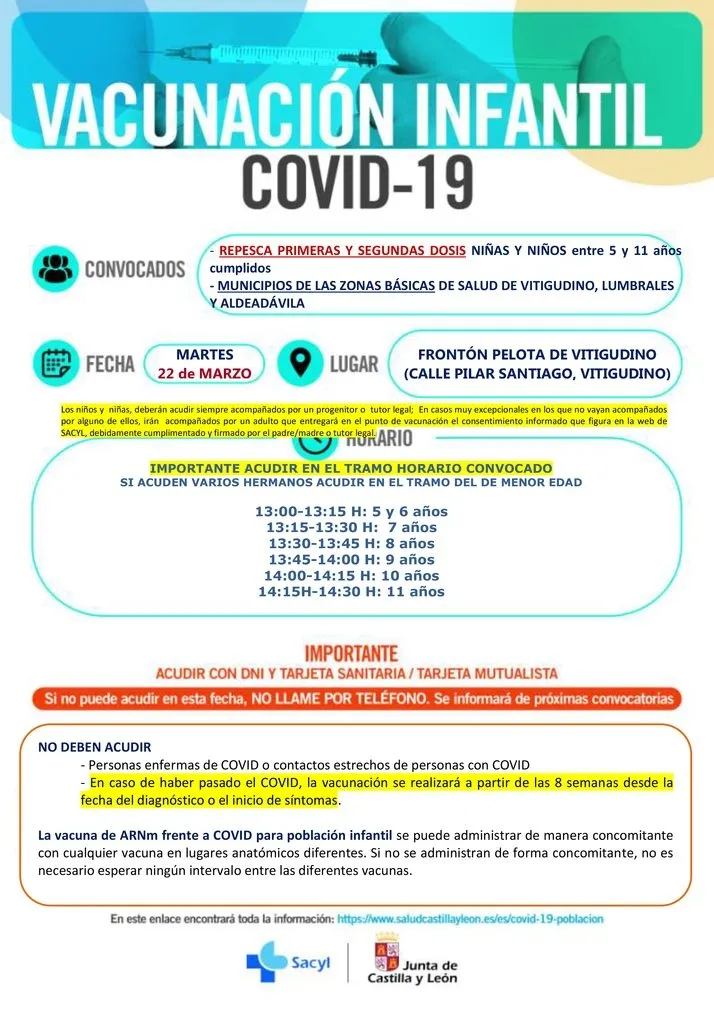 Foto 2 - Repesca de vacunaci&oacute;n en Vitigudino para menores entre 5 y 11 a&ntilde;os