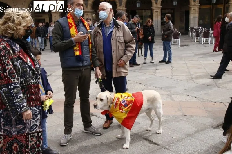 Manifestación de VOX en la Plaza Mayor de Salamanca - David Sañudo