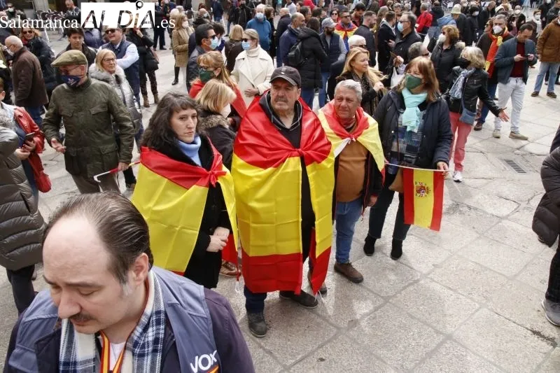 Manifestación de VOX en la Plaza Mayor de Salamanca - David Sañudo
