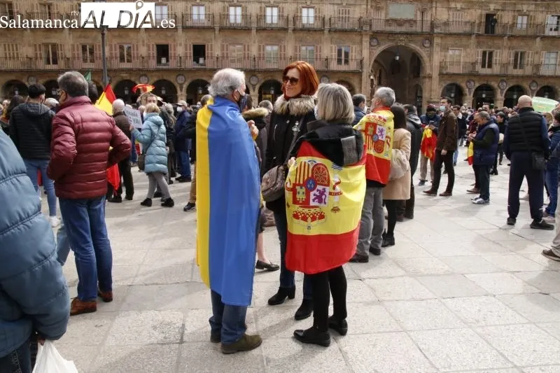 Manifestación de VOX en la Plaza Mayor de Salamanca - David Sañudo