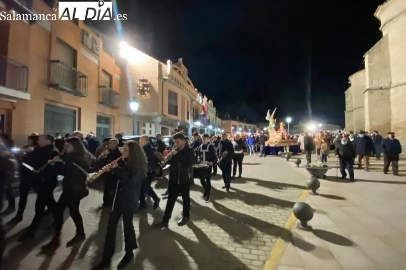 La imagen de Jesús en el Huerto de los Olivos ha procesionado por primera vez en Macotera