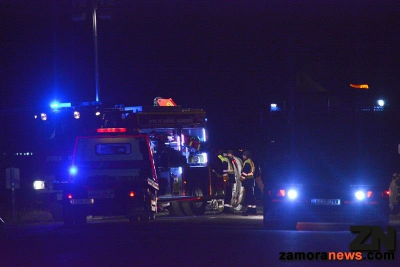 Accidente en Villabrázaro (Zamora) | Foto: ZAMORA NEWS
